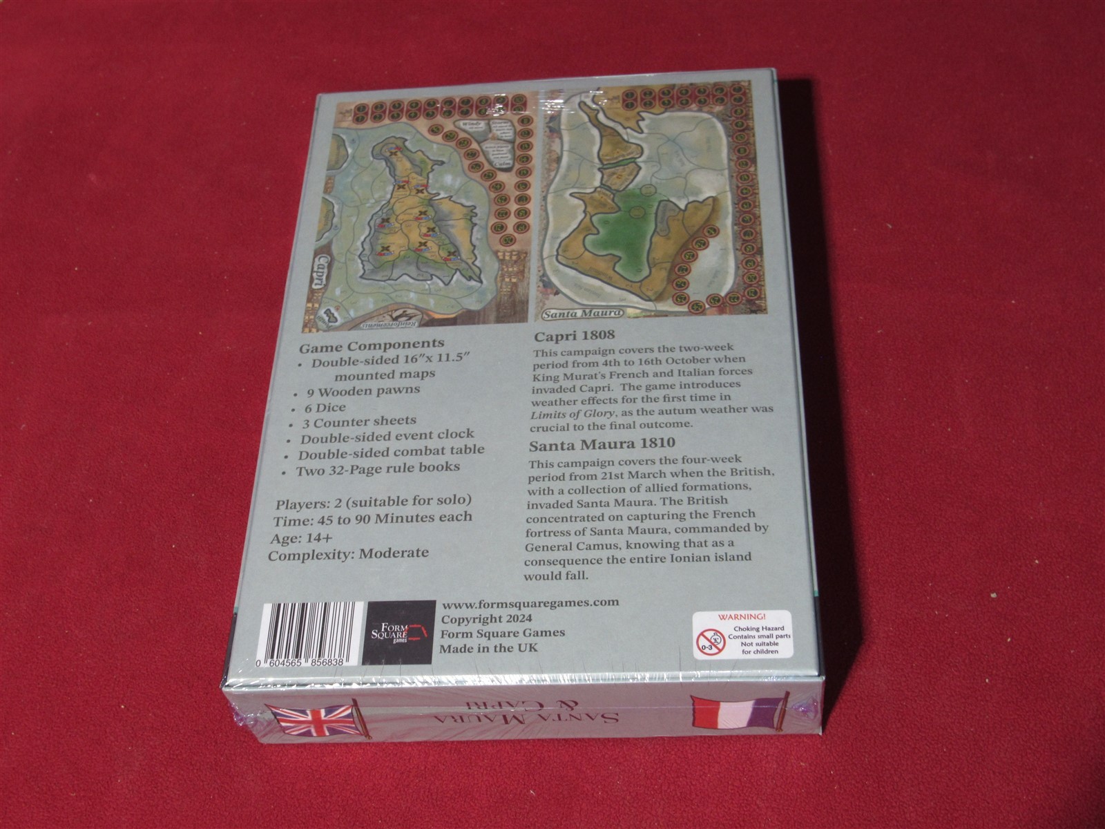 Form Square Games: Limits of Glory III & IV: Santa Maura & Capri: Sealed