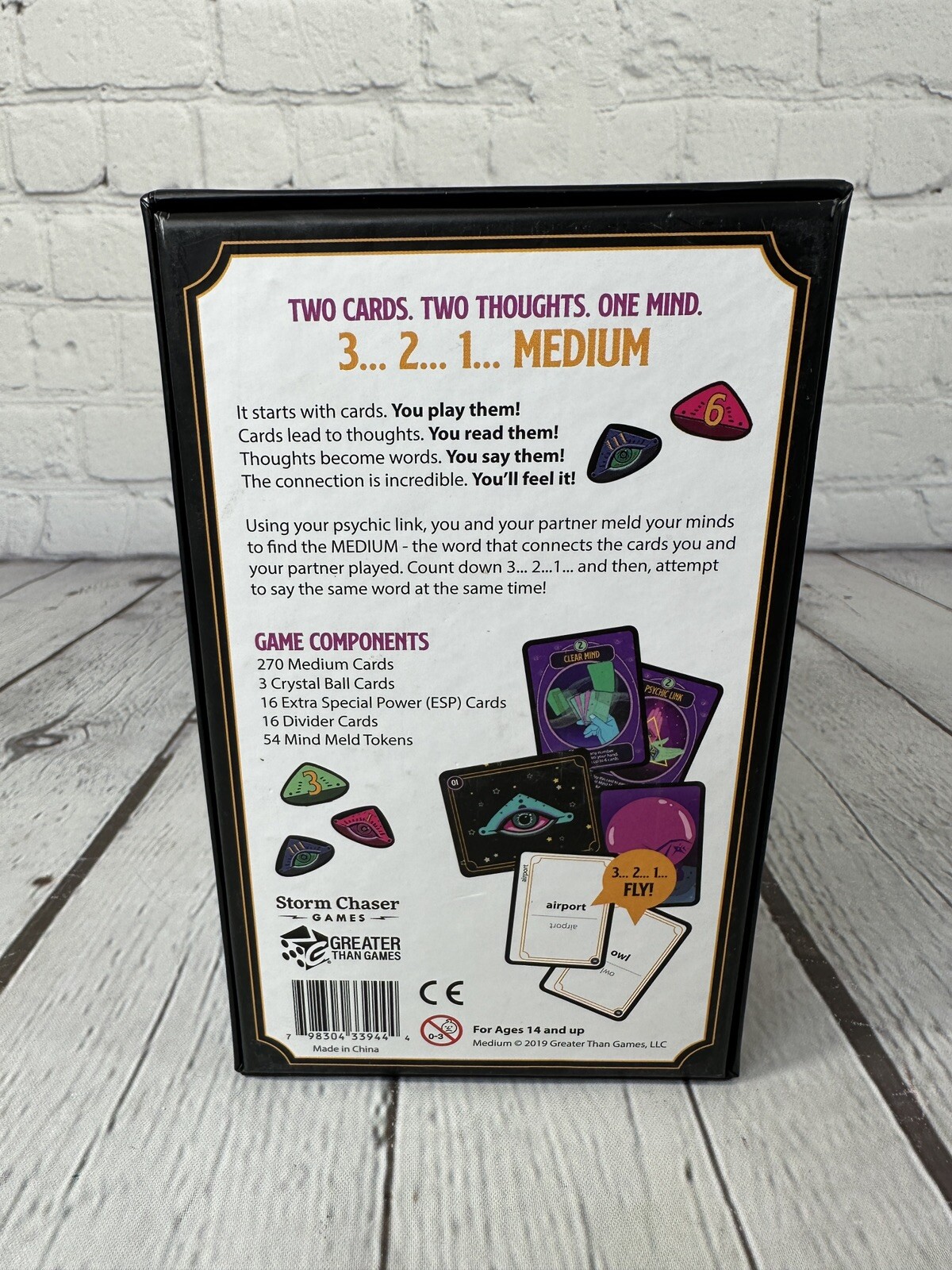 Medium A Mind-Reading Party Game 2-8 Players Ages 14+ 2019 Greater Than Games