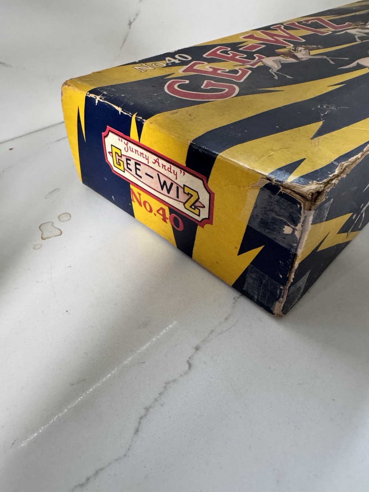 Vintage Gee-Wiz Racing Game No.40 Wolverine Supply w/ Box Horse Race Toy