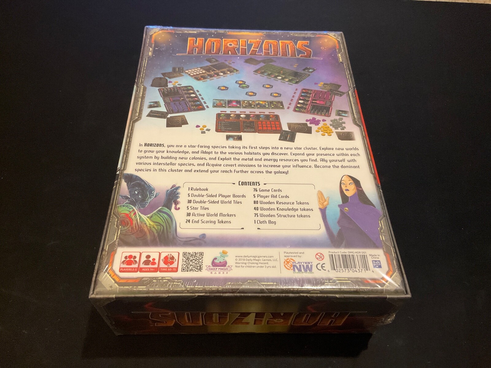 Horizons Board Game By Daily Magic 2018, Space Theme, Factory Sealed – NEW