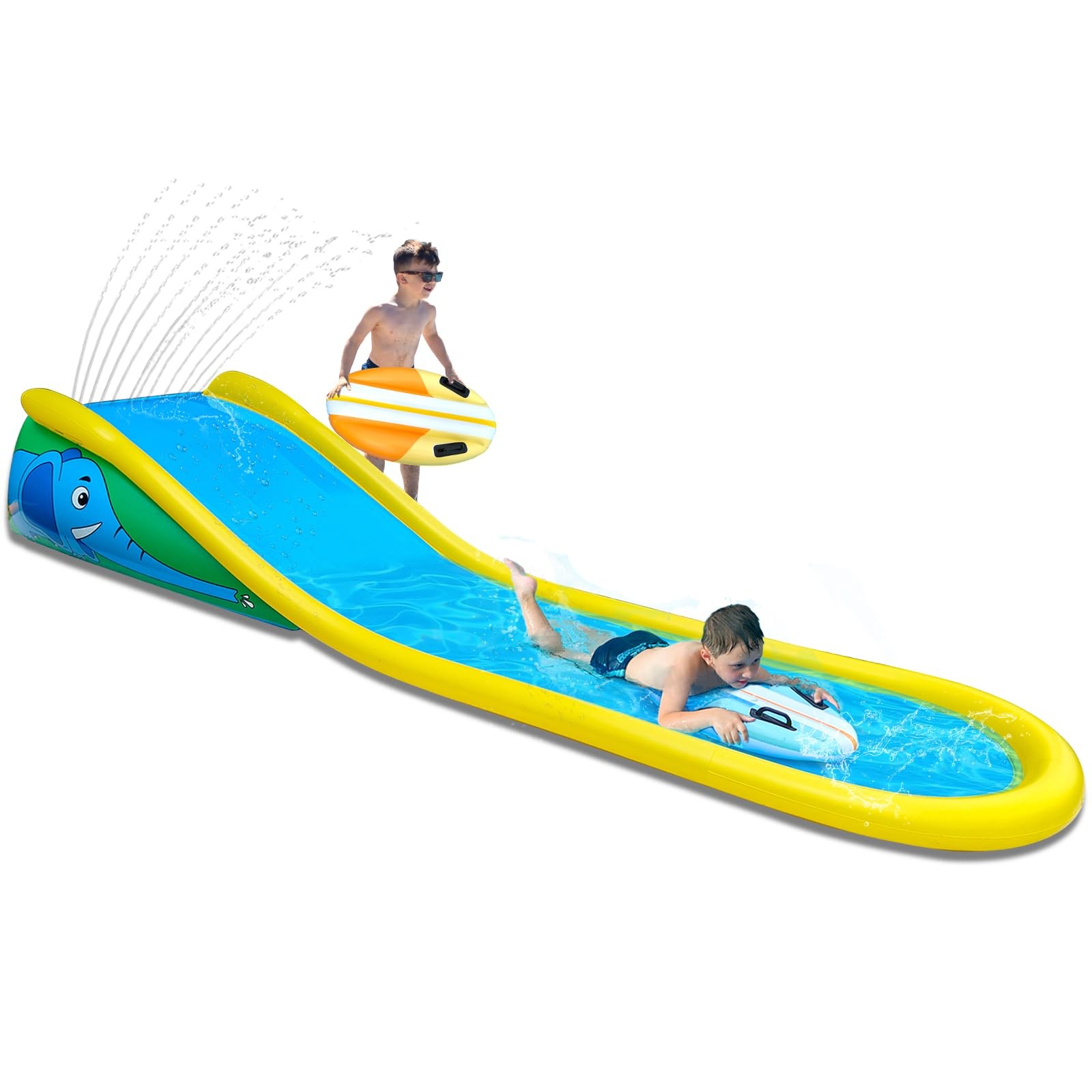 Inflatable Water Slide 15FT Kids Sprinkler 2 Surf Riders HS-010 waterslide Ages
