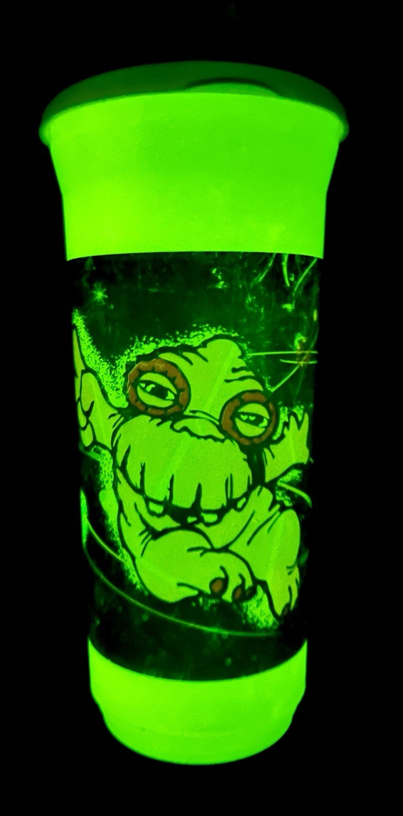 Crazy Bones Hielocos Coca-Cola Alien 32oz Promotional Glow-in-the-Dark Cup