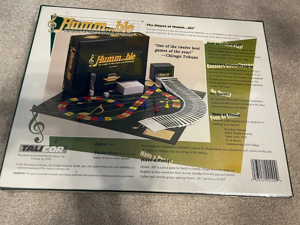 NEW SEALED Humm…ble The Game of Melodies and Memories 1991 Talicor