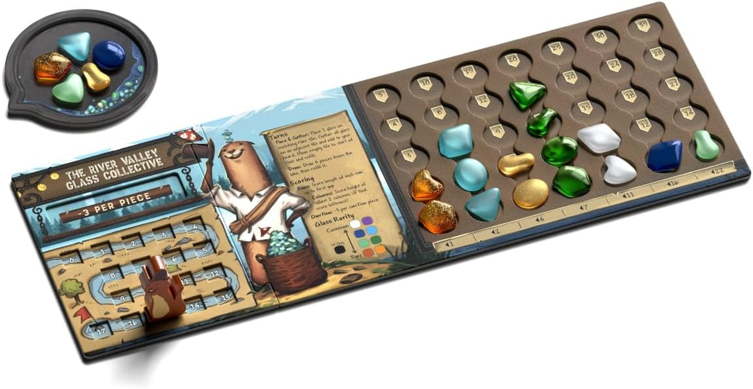 – River Valley Glassworks Deluxe Edition Board Game for Families and Adults – Co