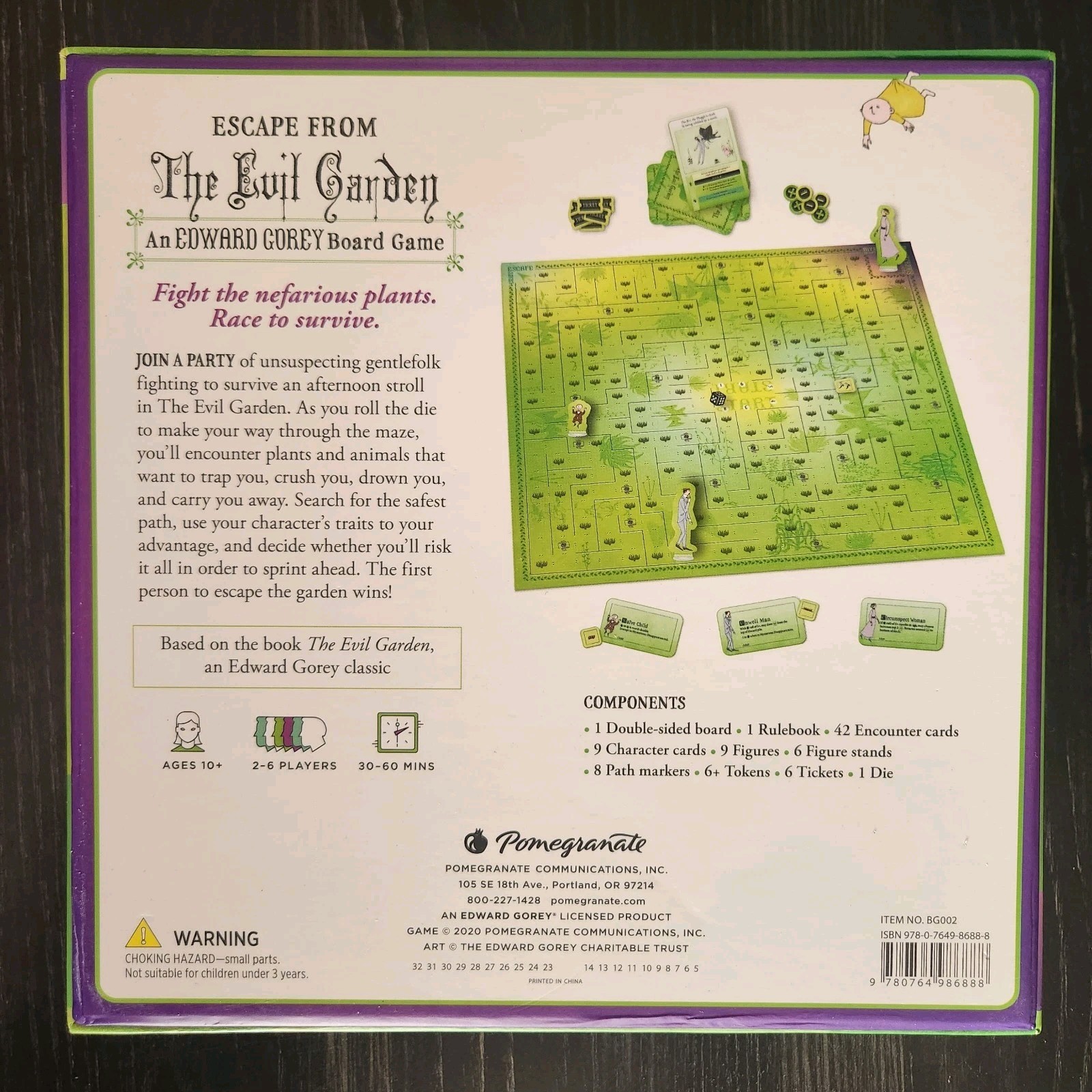 Escape From The Evil Garden: An Edward Gorey Board Game New