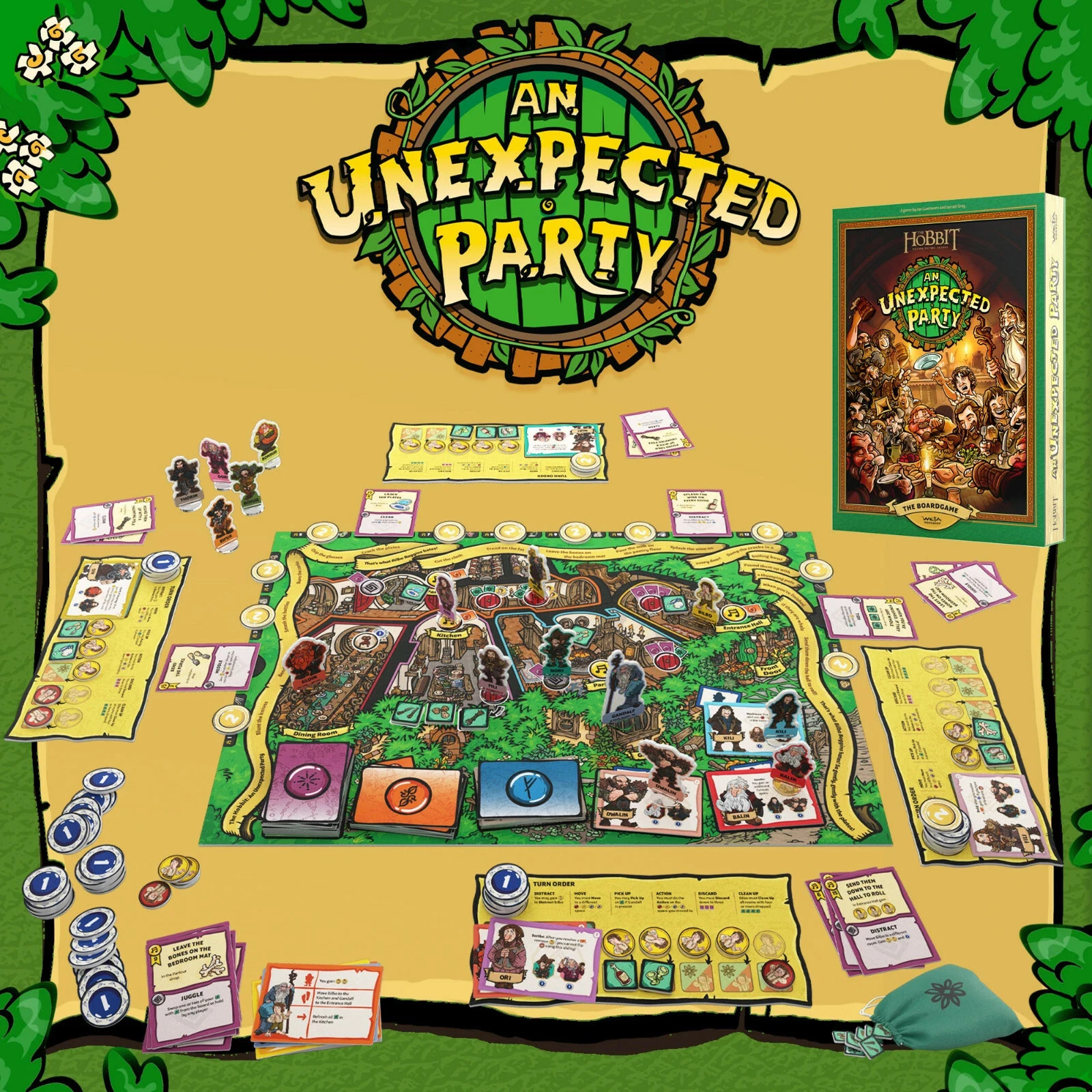 The Hobbit An Unexpected Party The Board Game Weta Brand New SEALED