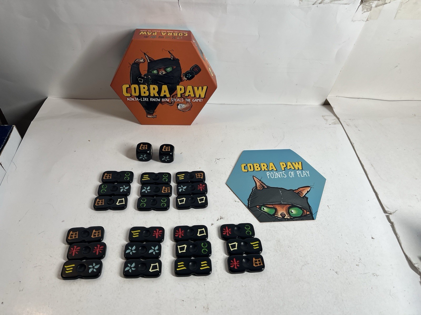 COMPLETE Cobra Paw Ninja Tile Game Bananagrams Master Meow Clawfuku Cat Ninja