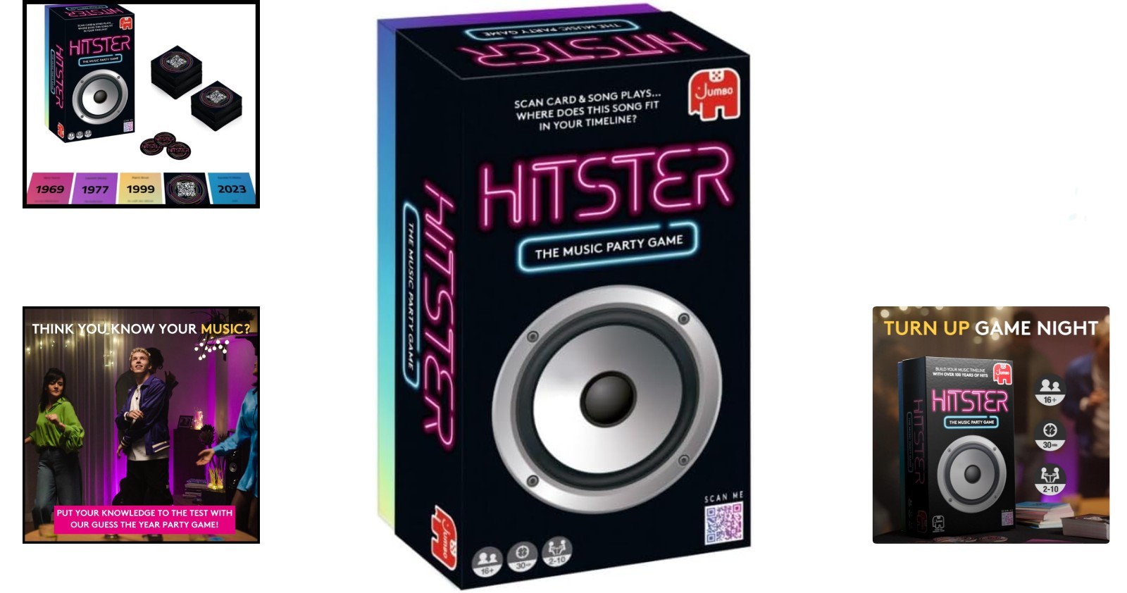 Hitster – Ultimate Party Quiz Game for 2-10 Players with 300+ Music Hits
