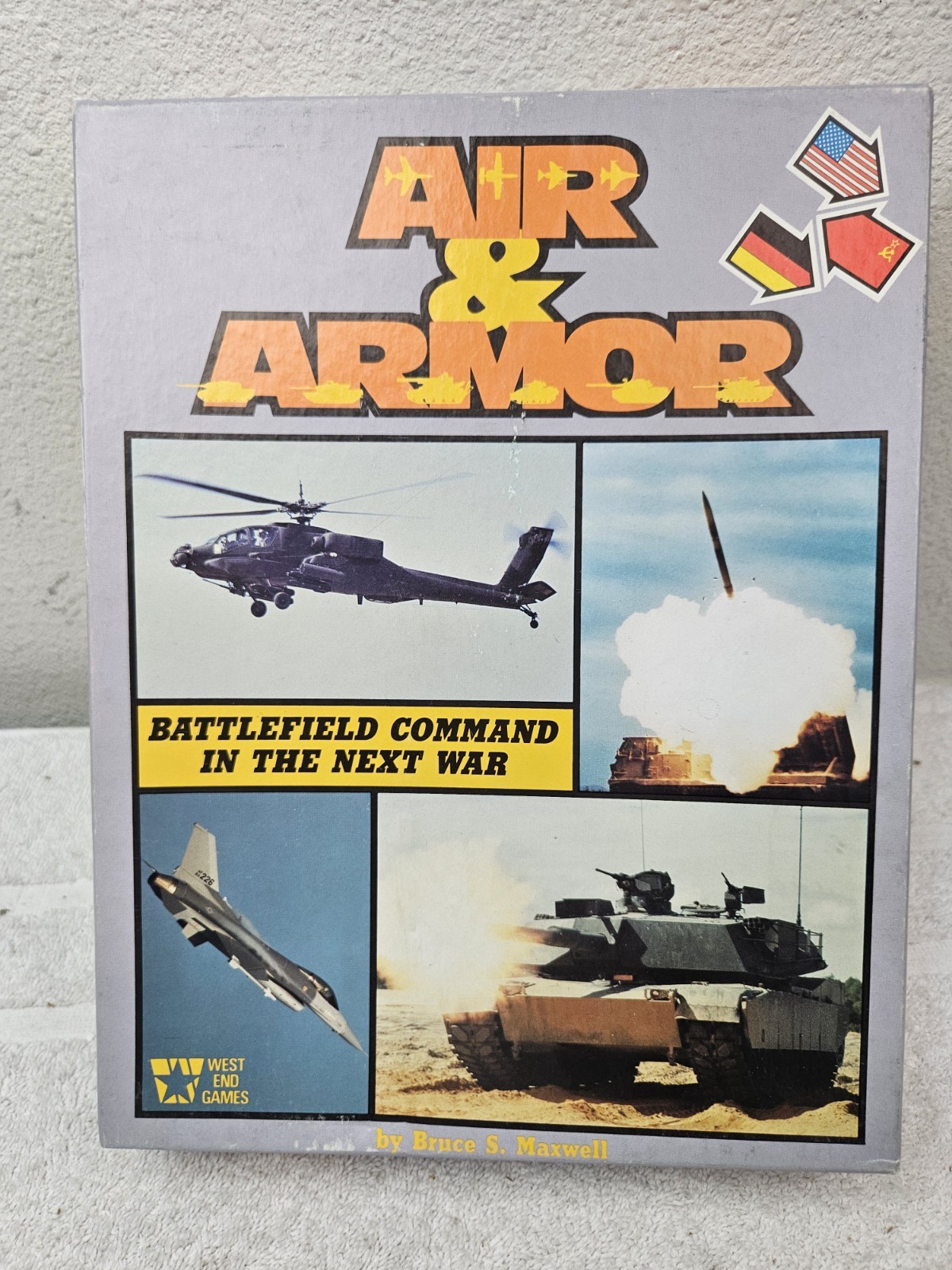 WEST END GAMES AIR & ARMOR 1986 VINTAGE PARTIALLY UNPUNCHED
