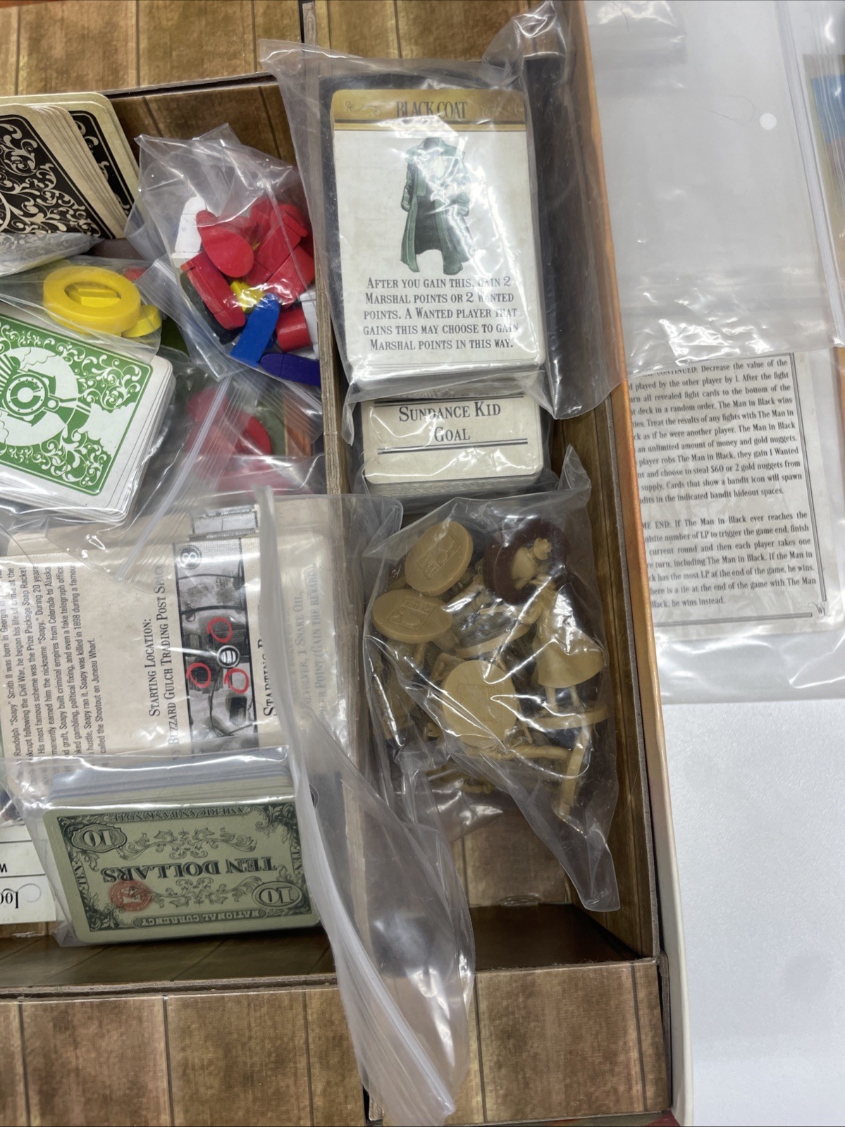 Western Legends + Blood Money +3 Expansions Kickstarter Plastic Chips Board game