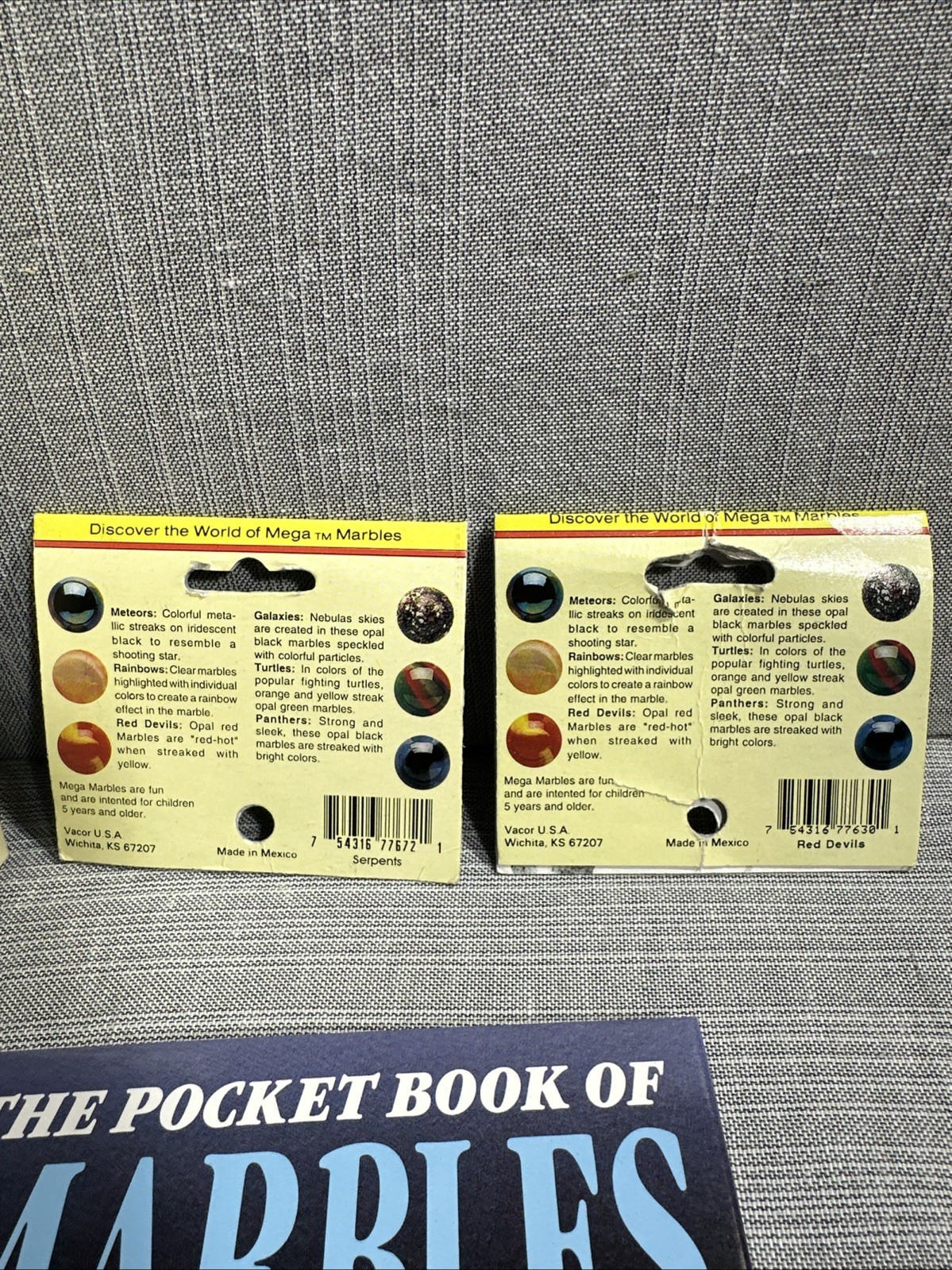Vintage Marbles Original “Marble Book & Game Set” House of Marbles Opened