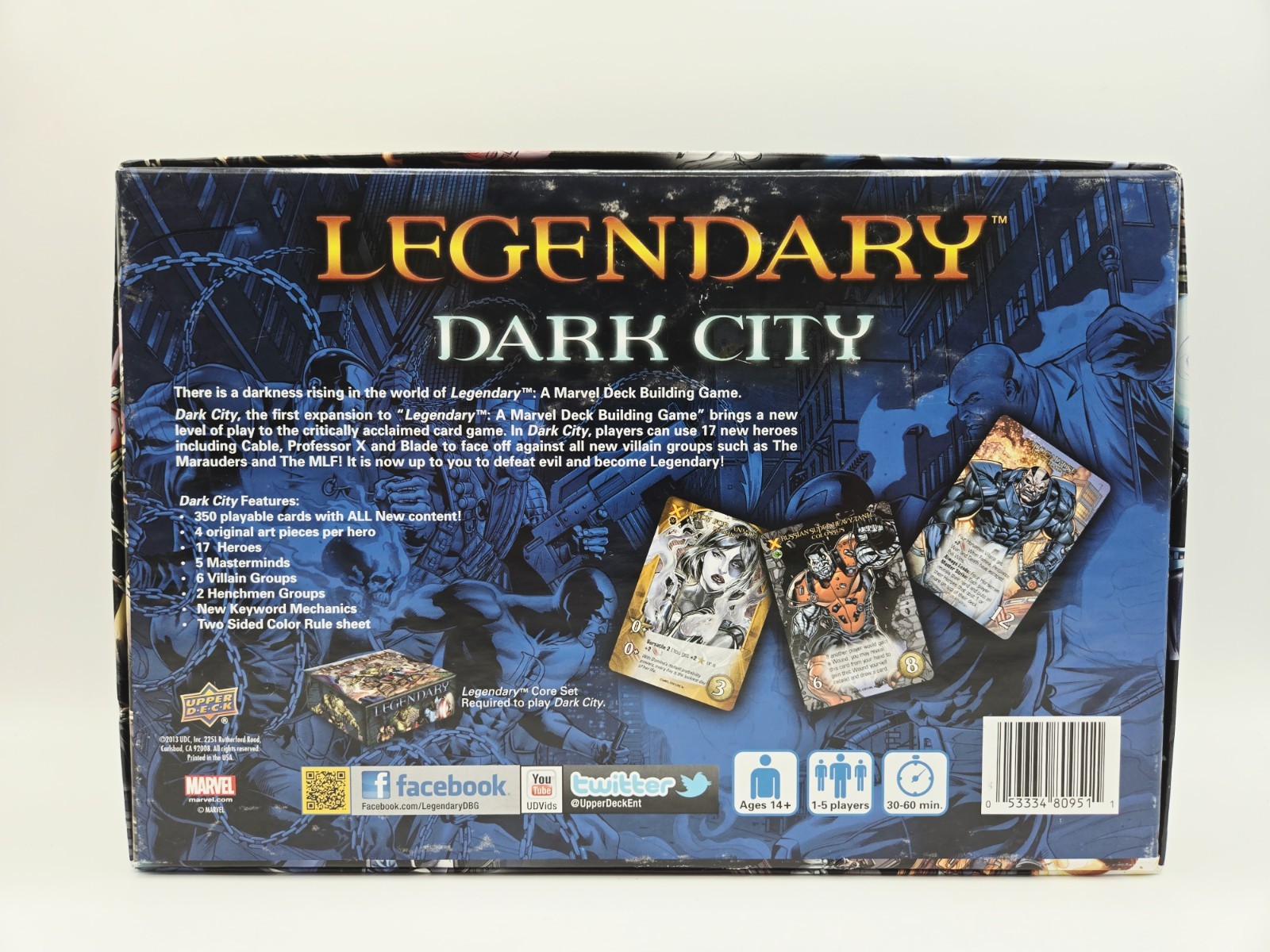 Marvel Legendary Deck Building Game Dark City Plus More !