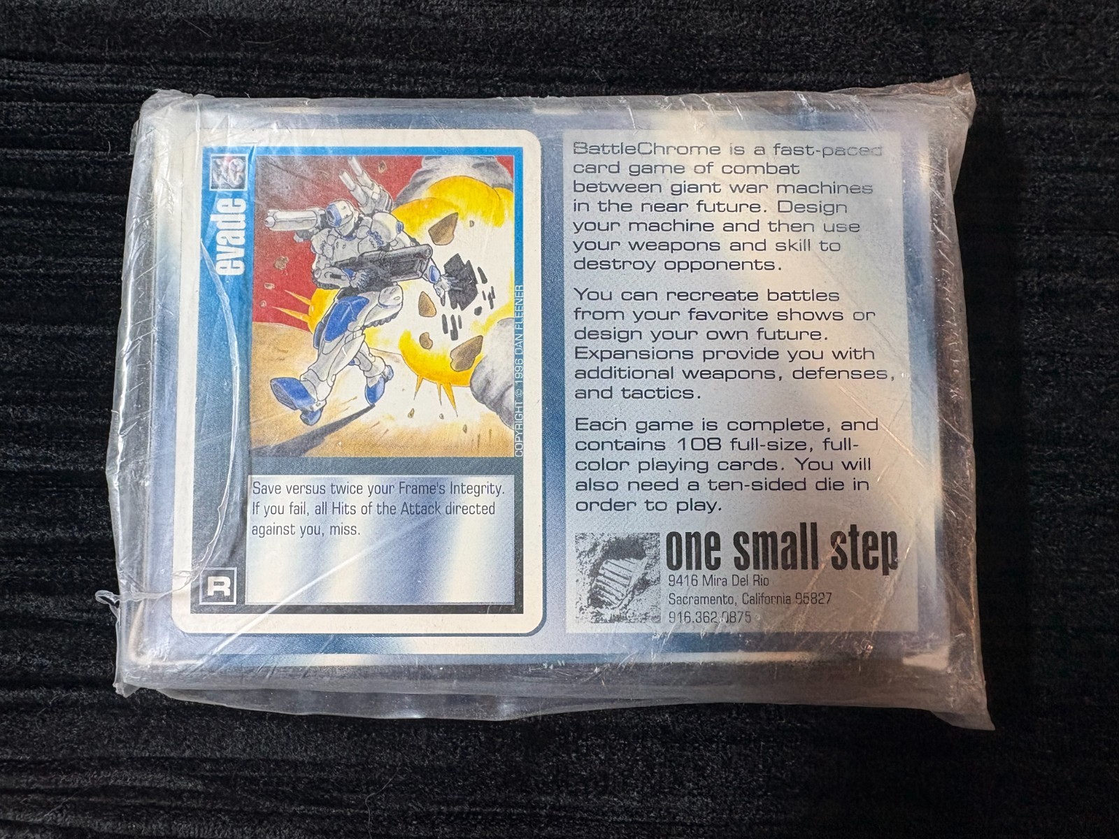 Battlechrome Card Game NEW One Small Step 1996