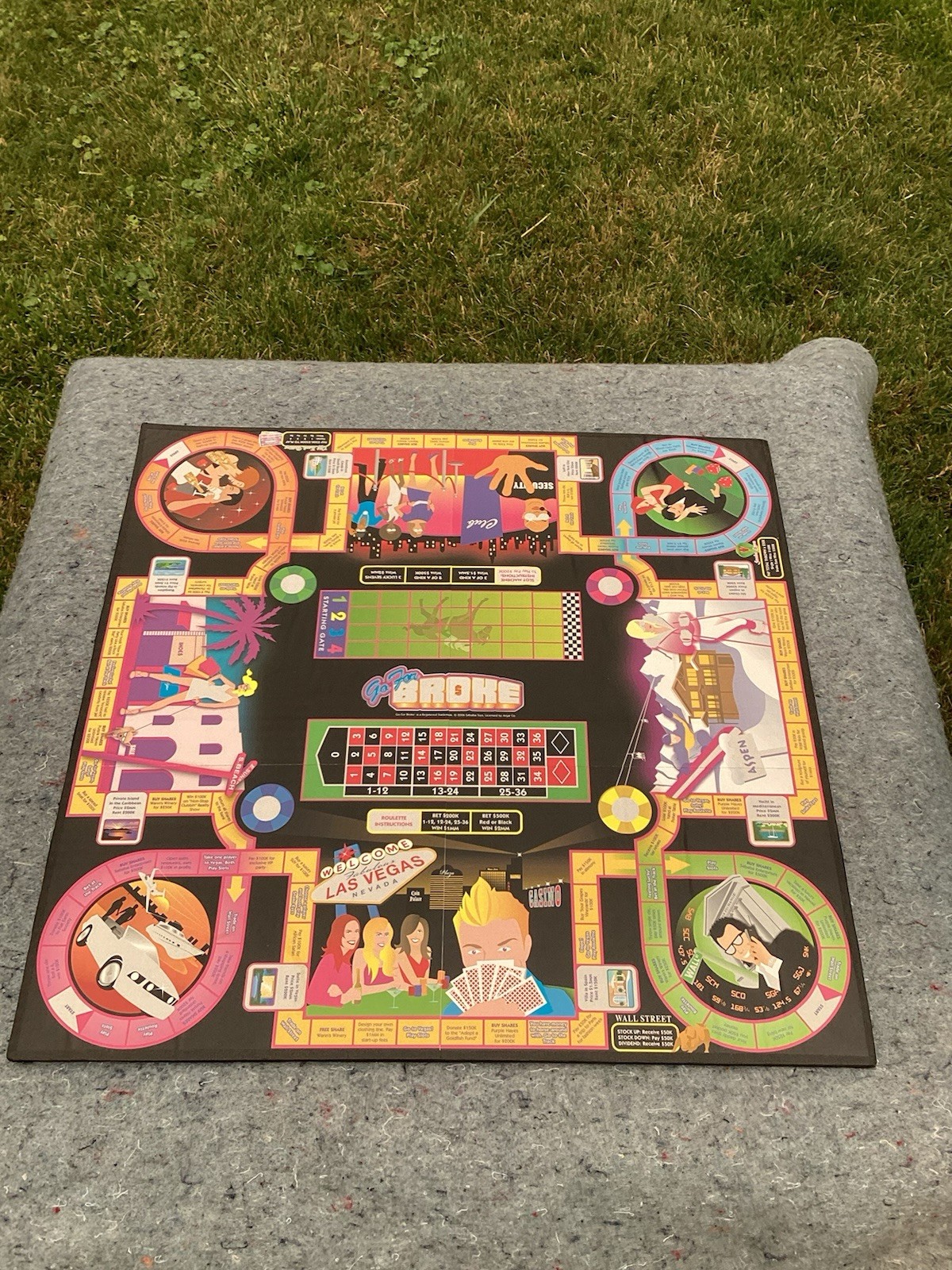 2006 Sababa Toys Go For Broke 19”x19” Game Board Advertising Display *RARE*