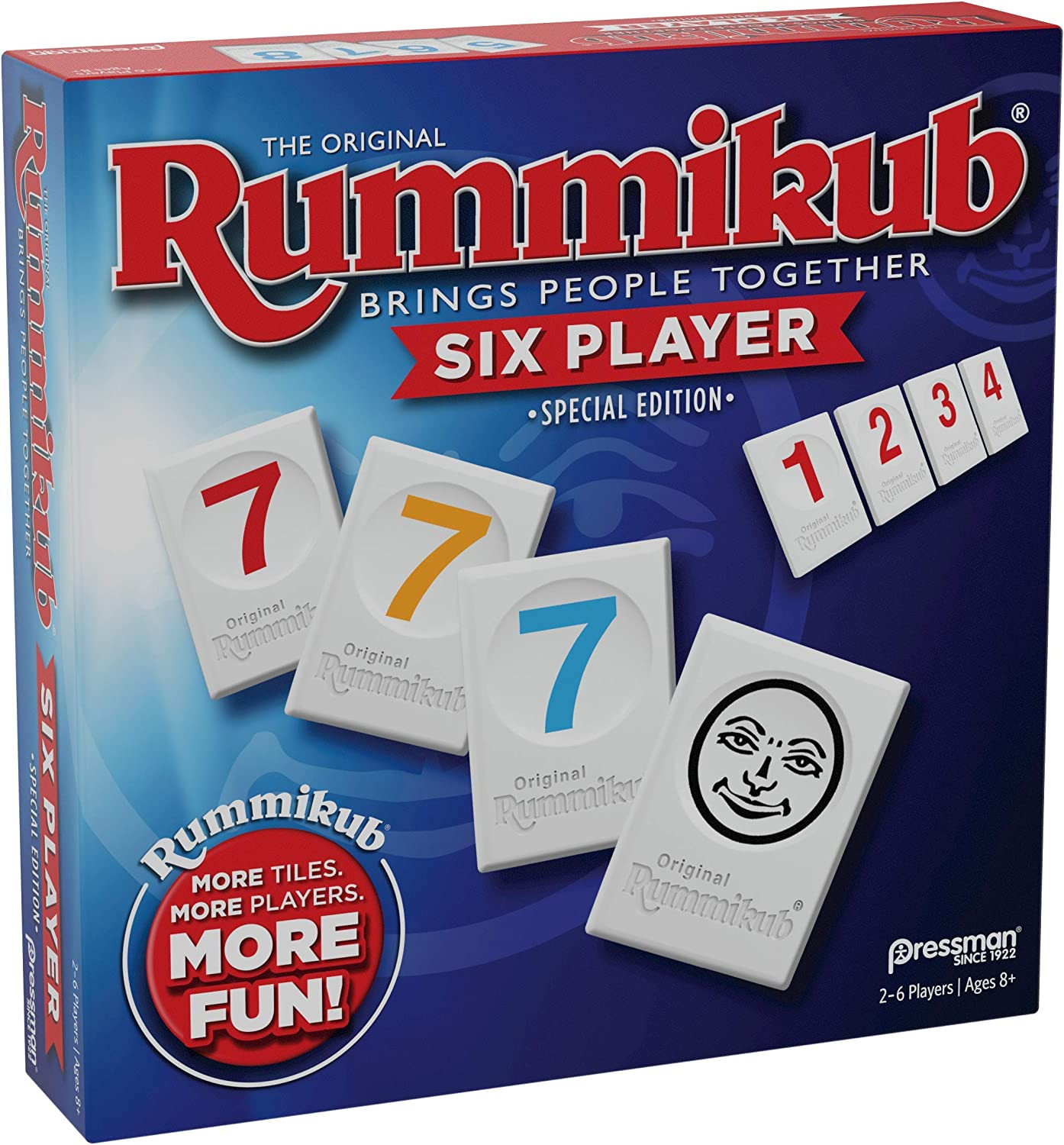 Rummikub Six Player Edition – the Classic Rummy Tile Game – More Tiles and More