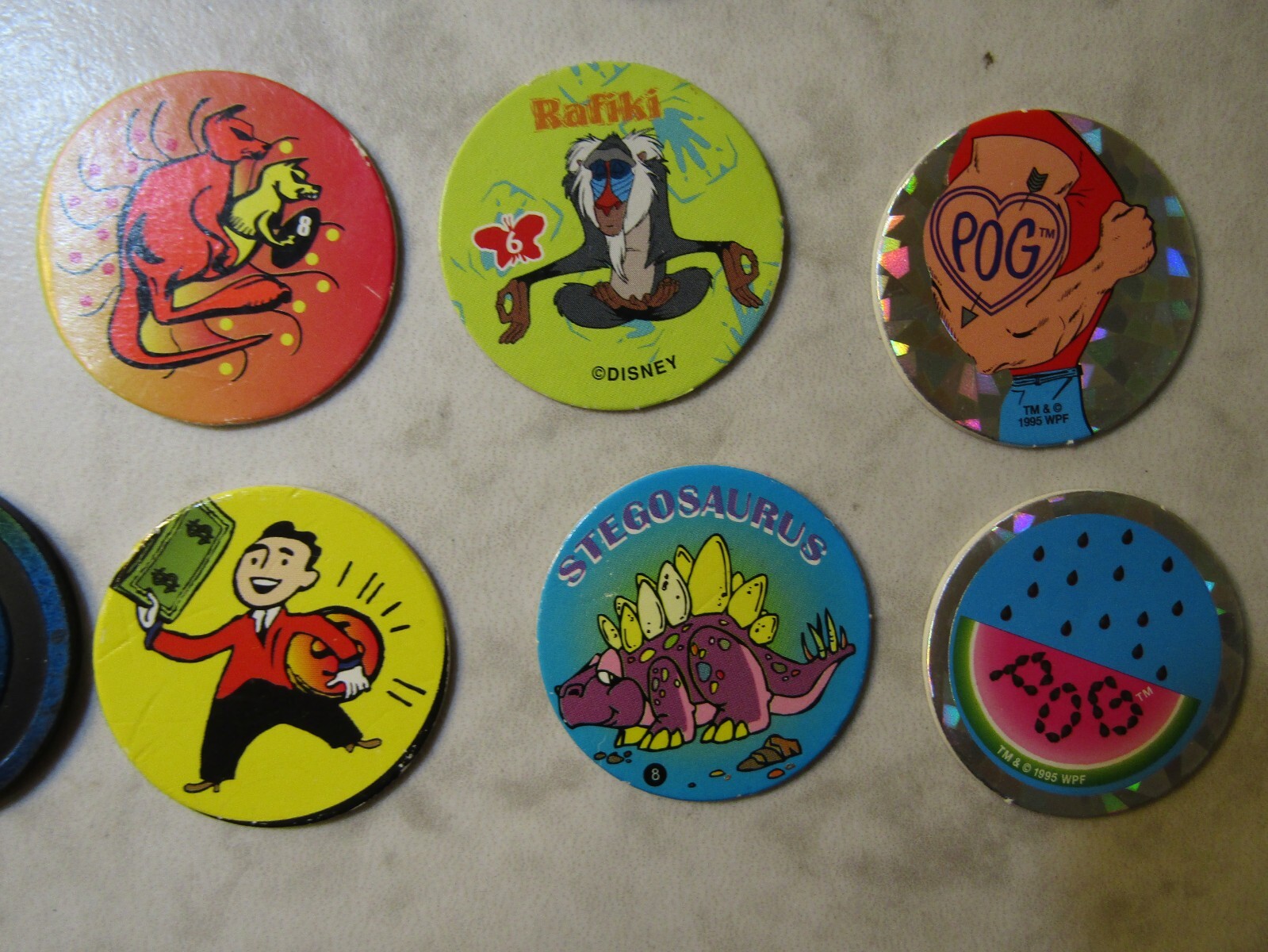 Pogs and Such Miscellaneous Lot of 22