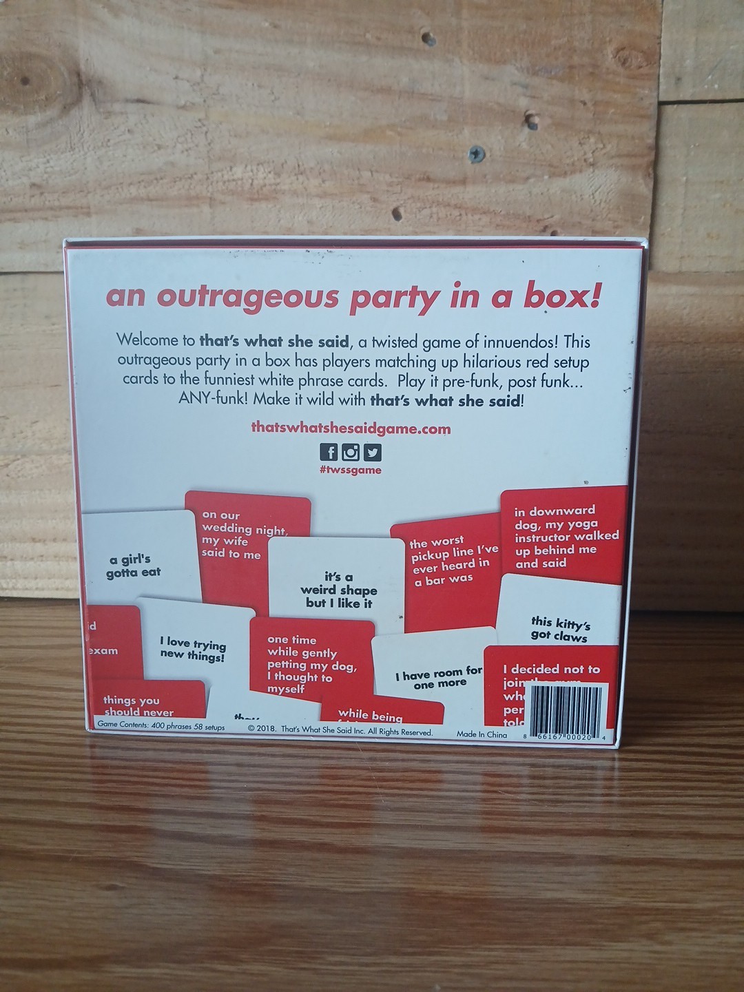 That’s What She Said The Party Game of Twisted Innuendos – TWS13777245
