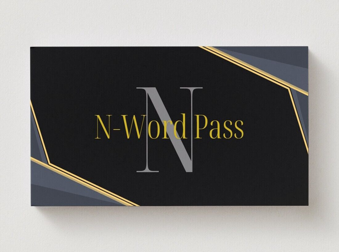Golden N-Word Pass Cards Forged in Wakanda Hand Delievered by Mr.1911’s