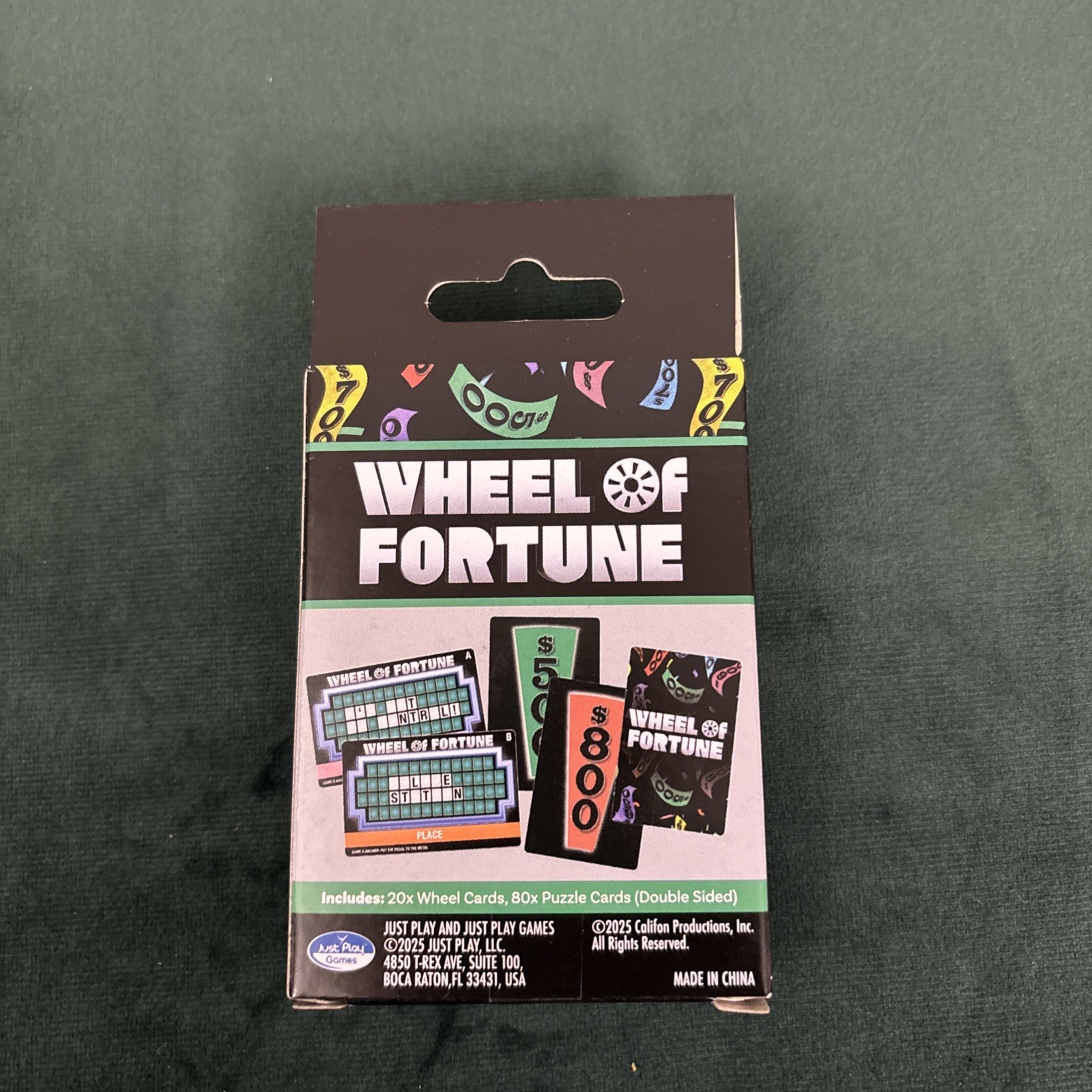 Deck of Cards Wheel Of Fortune The Fast Action Word Game 150+ Puzzles Ages 10+