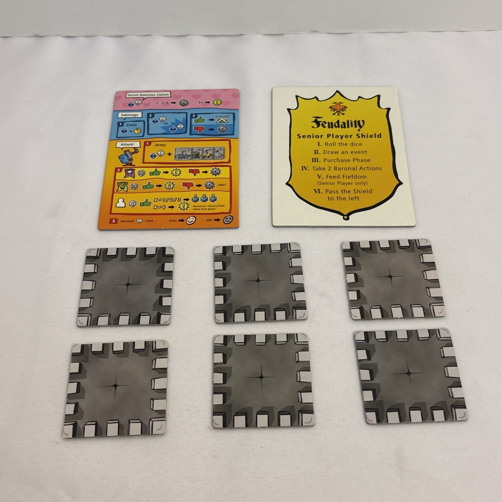 Feudality – Z-Man Games 2011 – 100% COMPLETE! EUC – Tom Wham