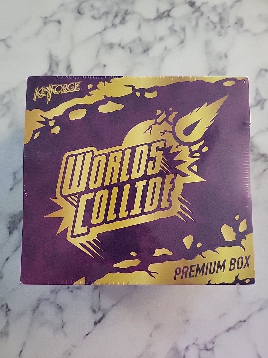Keyforge Worlds Collide Premium Box Still Sealed