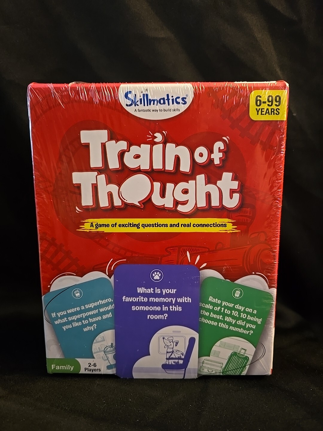 New Skillmatics Card Game Train of Thought Fun for Family Game Night Educational