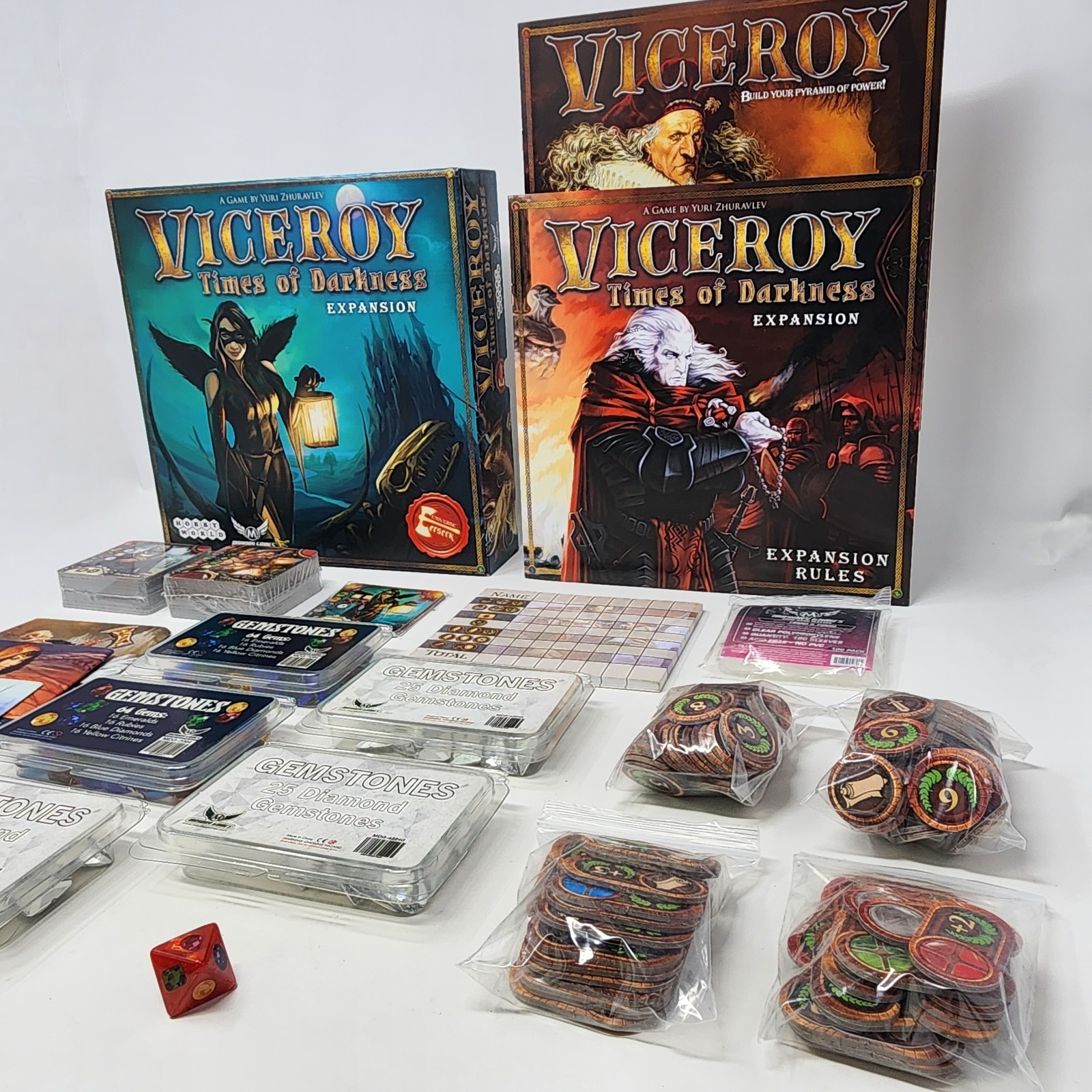 Viceroy + Times of Darkness Exp KS Gemstone Upgrade Sleeves OOP Open Box New