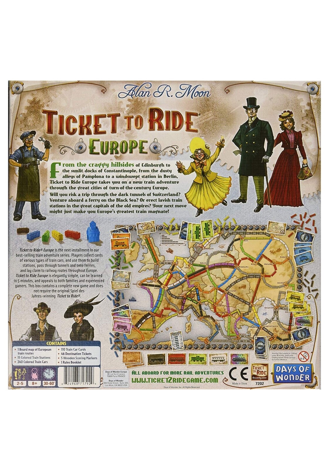 Ticket To Ride Europe BRAND NEW (Sealed) Board Game Family Entertainment