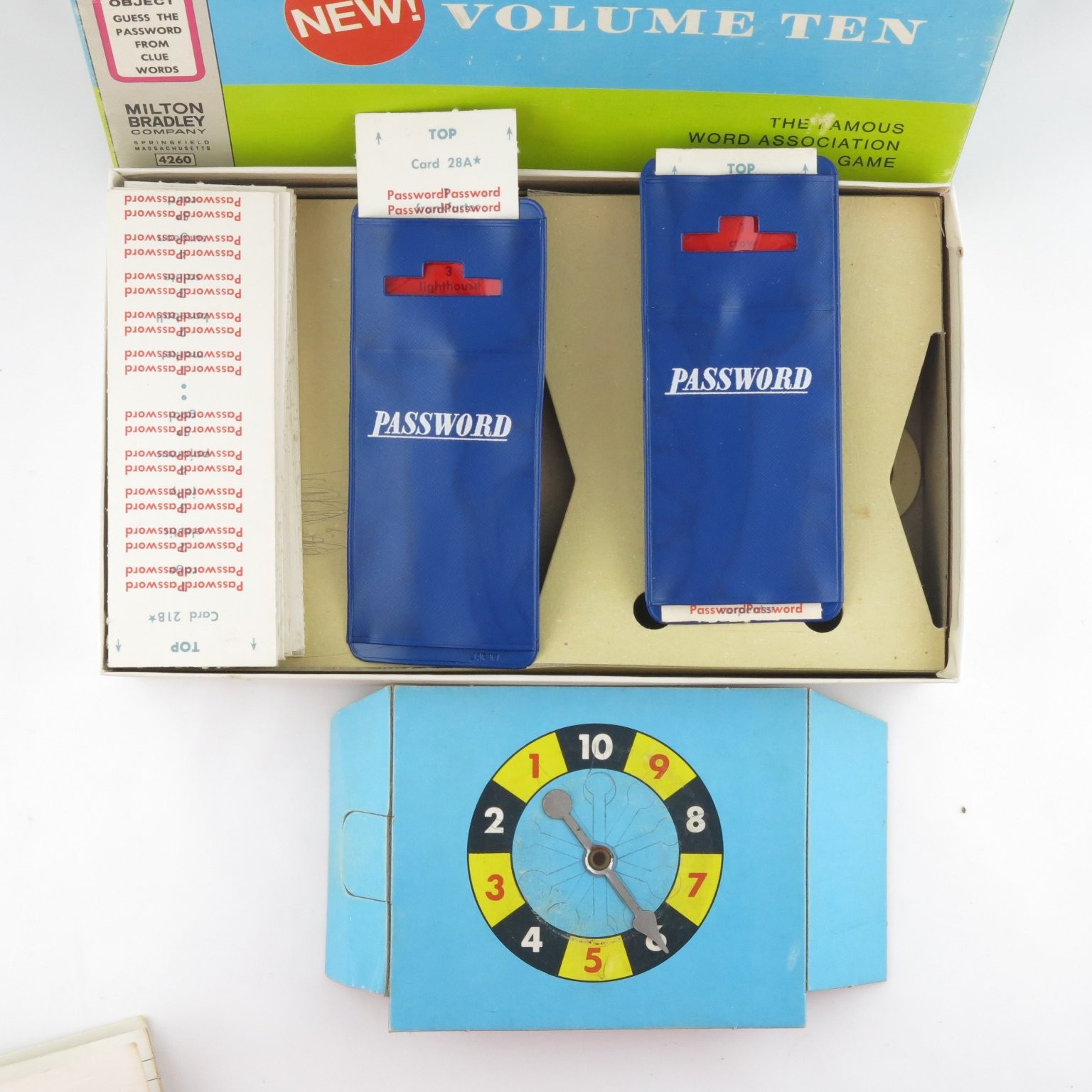 Password Milton Bradley Board Game 4 Players Ages 10+ Word Association 1962