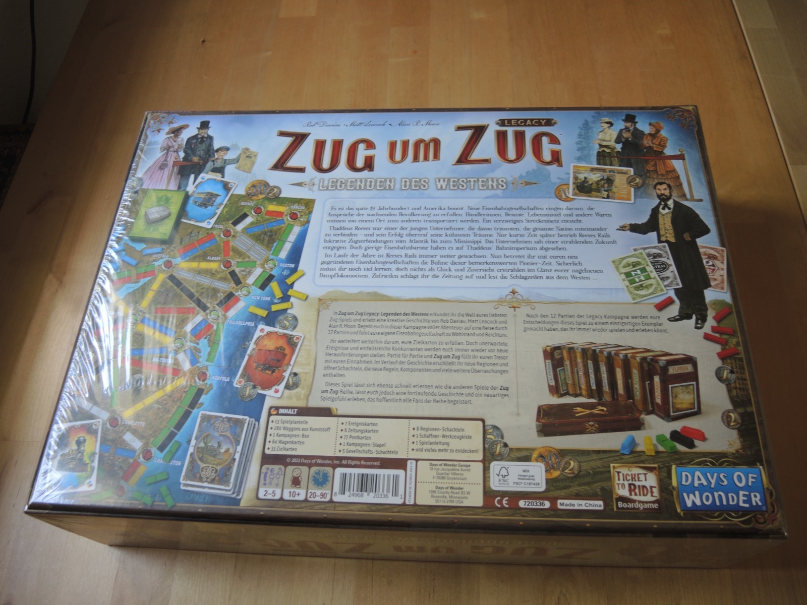 Ticket to Ride Legacy Days of Wonder Board Game Original Packaging New Still Sealed