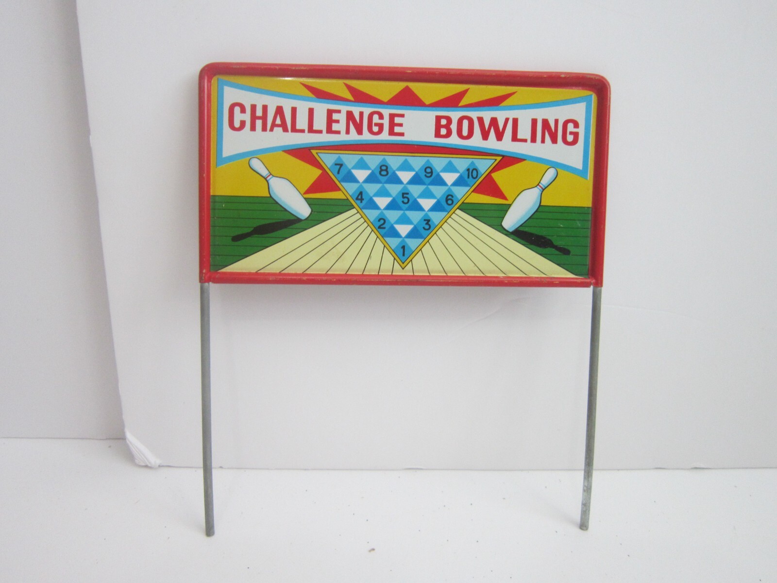 Vintage Challenge Bowling Game Nice Parts LOT Trade Mark Modern Toys 4020 Japan