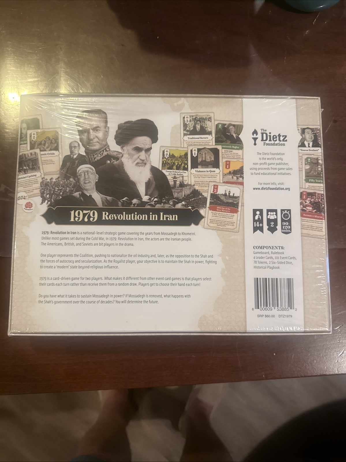 Dietz Foundation Board Game 1979 – Revolution in Iran Box FACTORY SEALED NEW