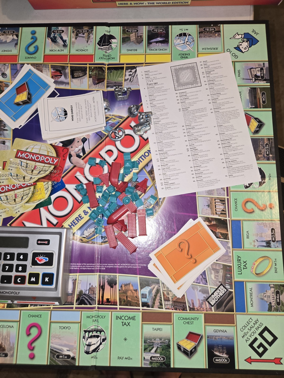 Monopoly Here & Now:The World Edition Board Game Electronic Banking Unit