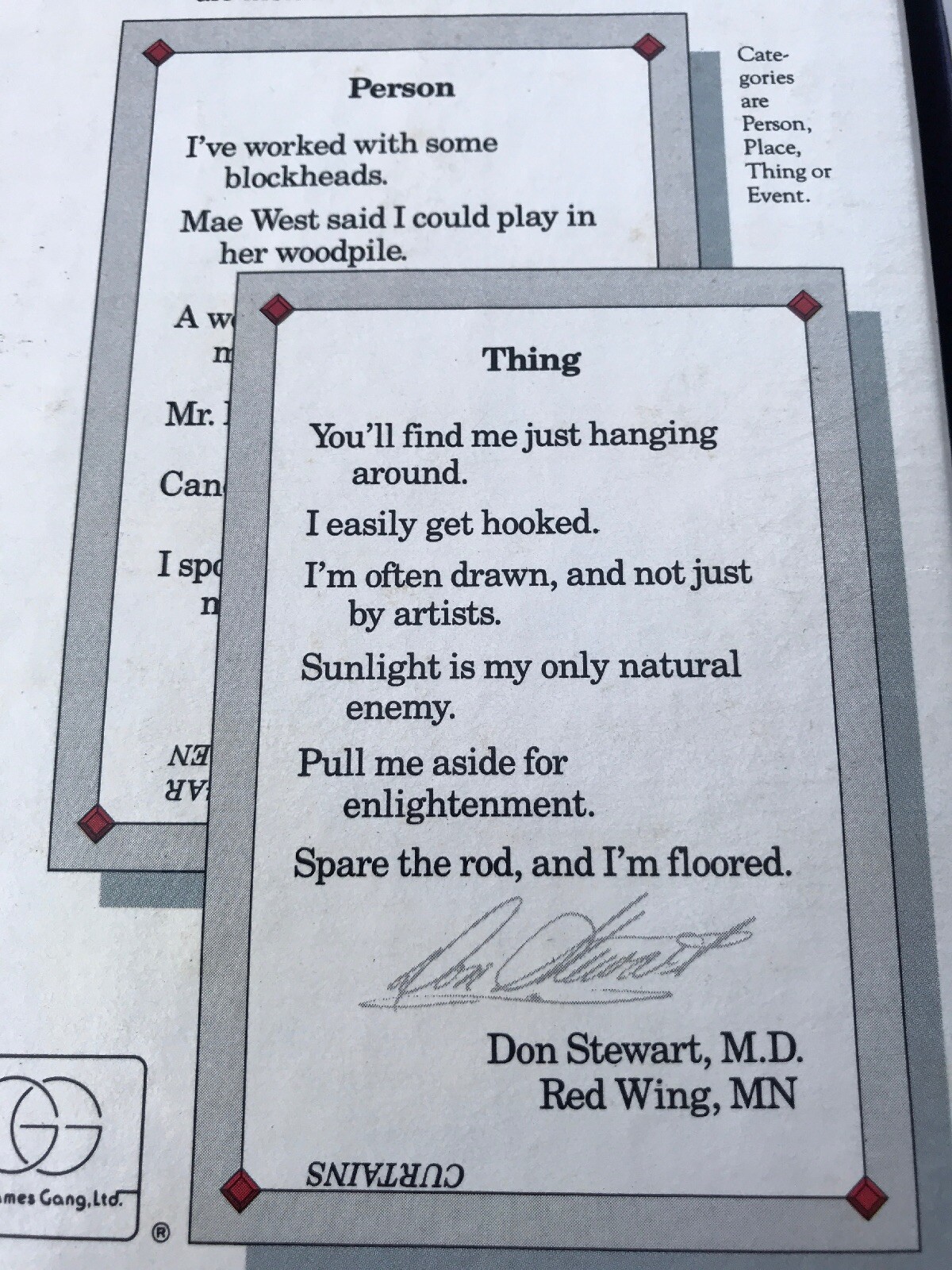 Clever Endeavor, the Game of Clever Clues Master Game Deluxe Edition 1989