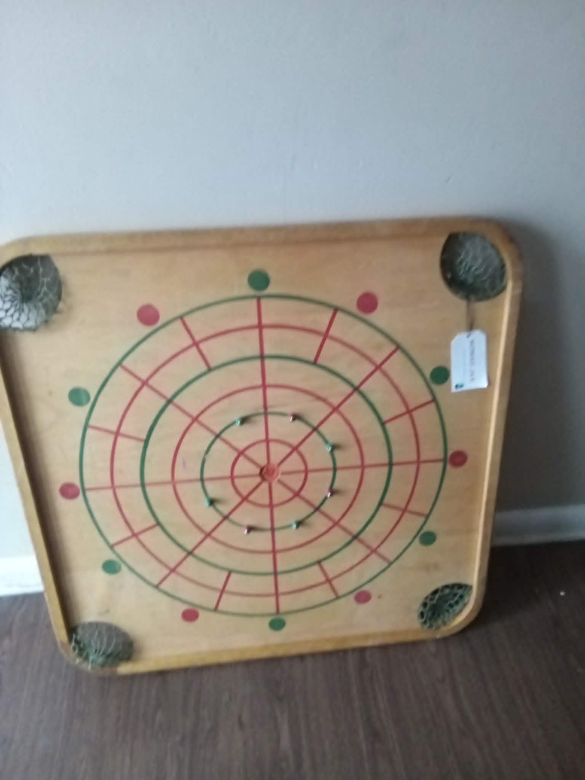 Antique Carrom Company Large Wood Game Board Double Sided