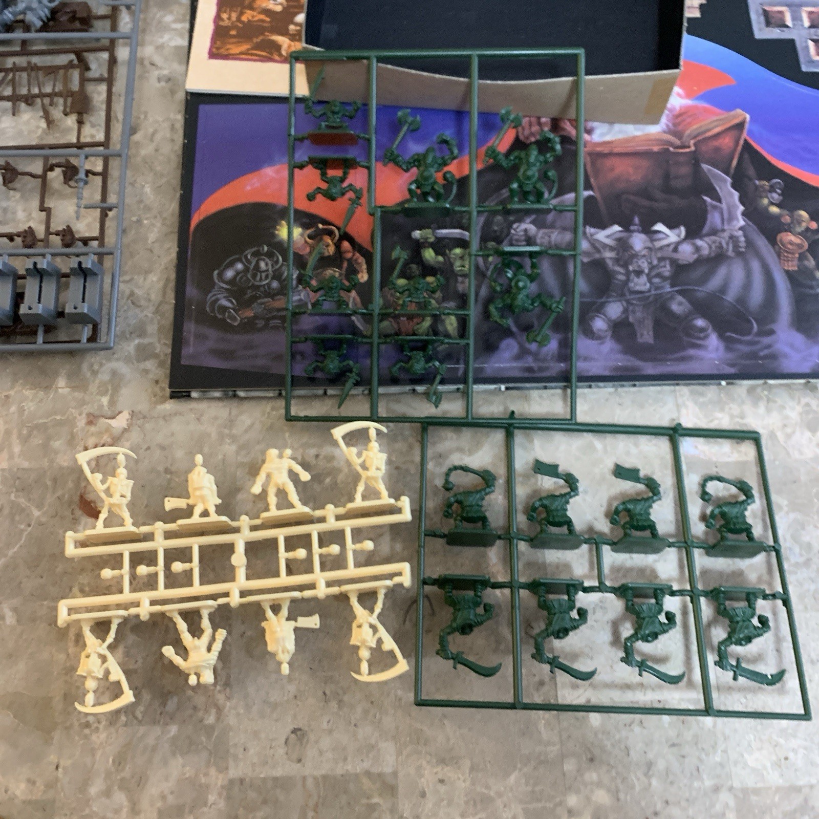 Unused Hero Quest Board Game 1990 Vintage Games Workshop HeroQuest Missing Items