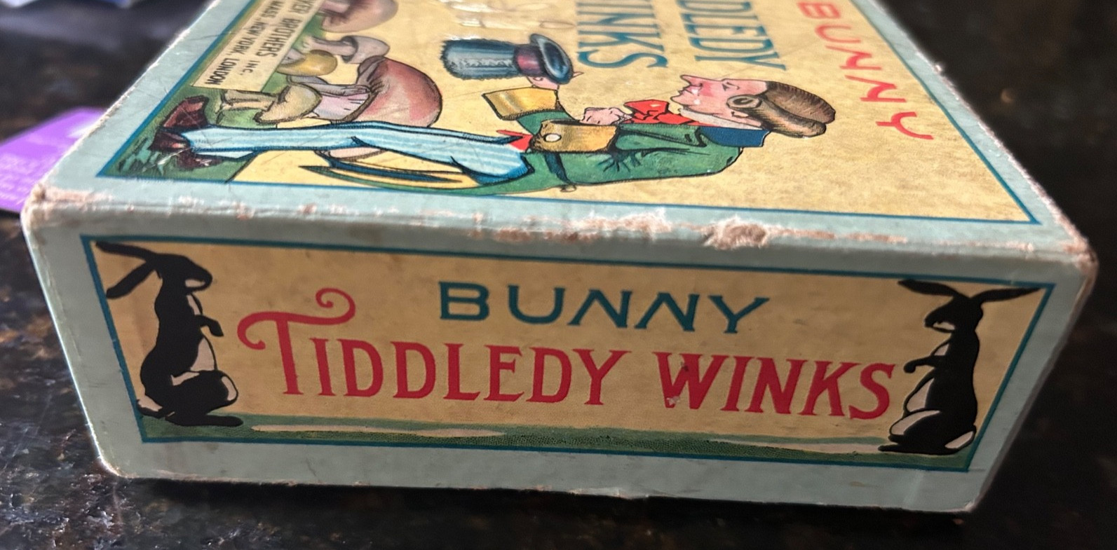 Vintage Bunny Tiddledy Winks Parker Brothers Game
