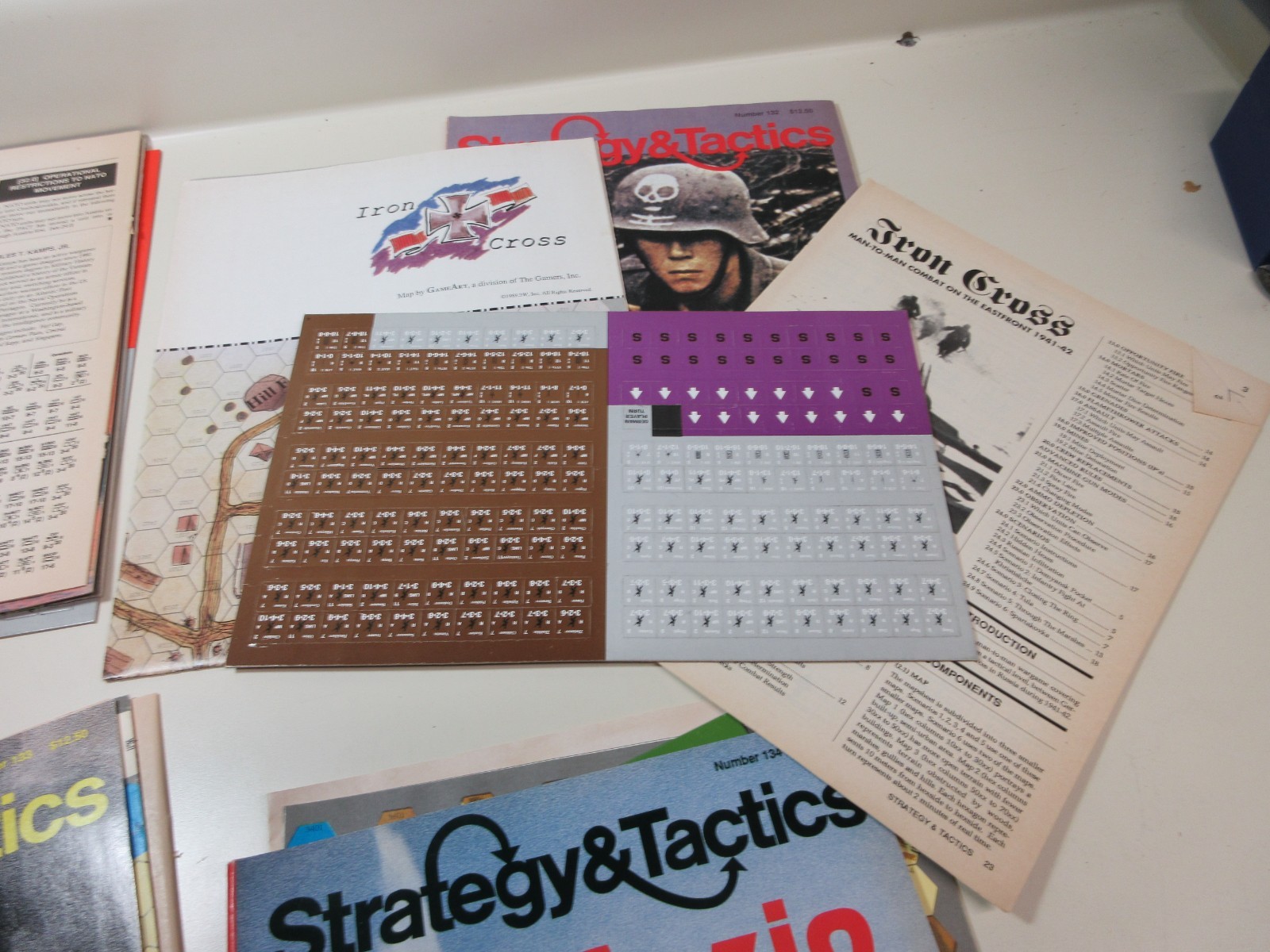 LOT 4 Strategy & Tactics/Decision Magazine War games # 131 132 133 134 UNPUNCHED