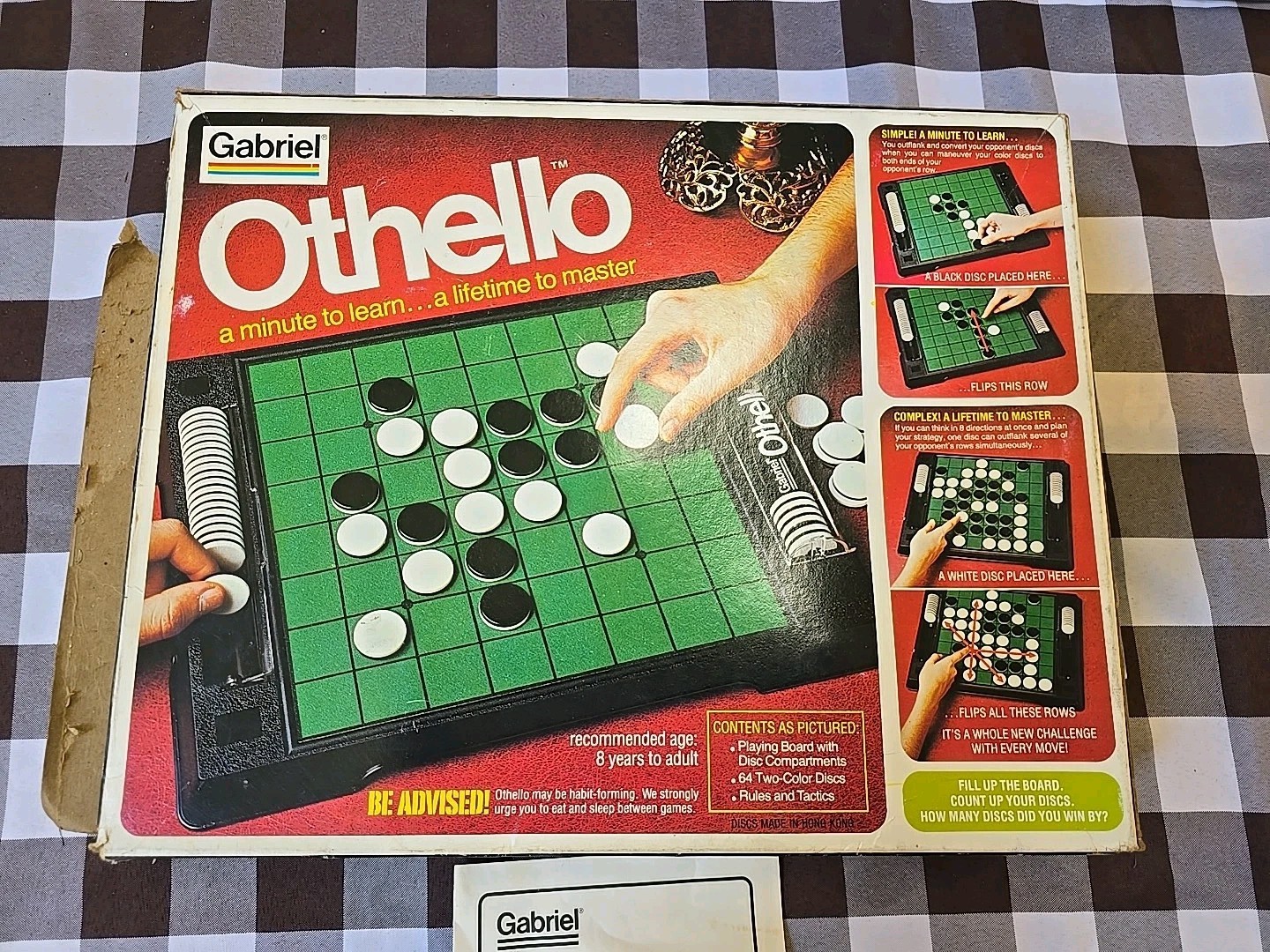 Vintage 1977 Gabriel Othello Board Game-Complete with Box & Instructions 76390