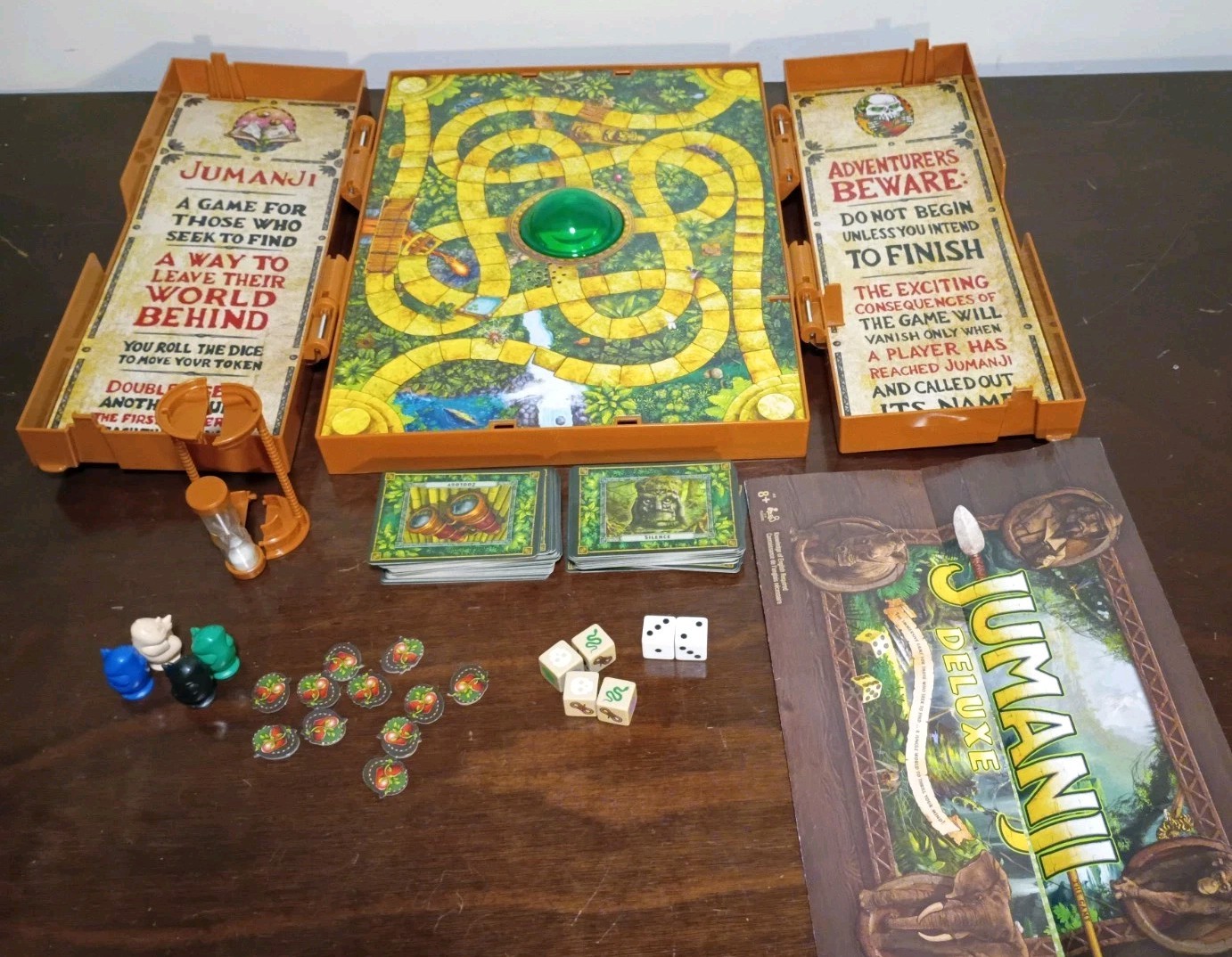 Jumanji Deluxe Electronic Board Game Spin Master 99% Complete Works Read