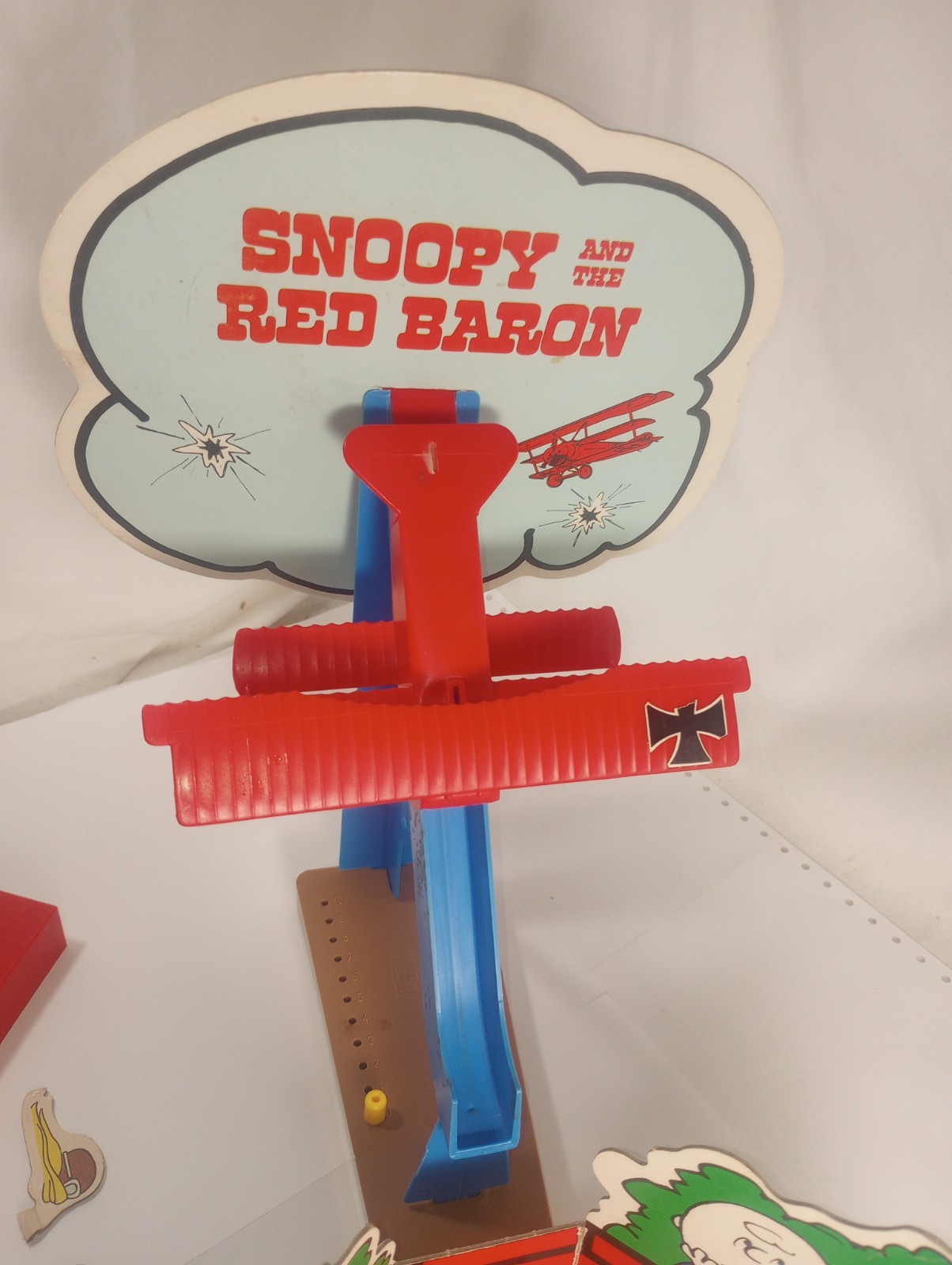 Vintage 1970 Snoopy And The Red Baron Skill and Action Game Milton Bradley