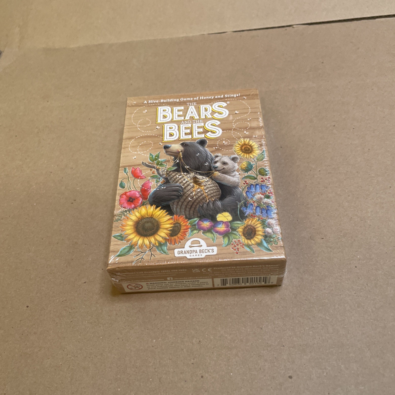 Grandpa Beck’s The Bears and The Bees Family Card Game Complete Hive Building 7+