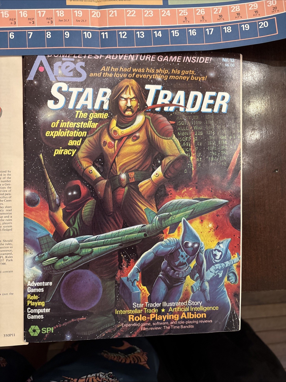 SPI Ares Magazine Nr. 12 Star Trader Game Unused Unpunched