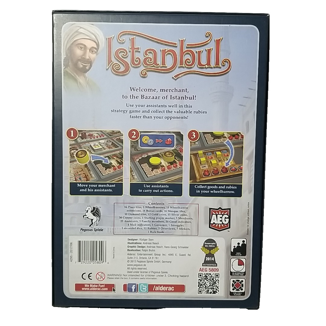 READ – ISTANBUL Base Board Game + Letters & Seals / Mocha & Basheesh Expansions