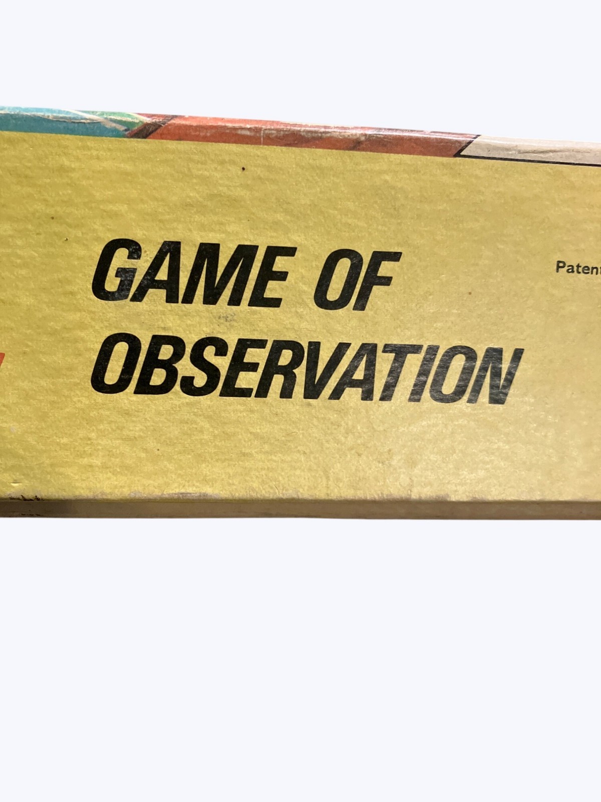 Vintage 1968 Milton Bradley Recall Game Of Observation Vintage 1968