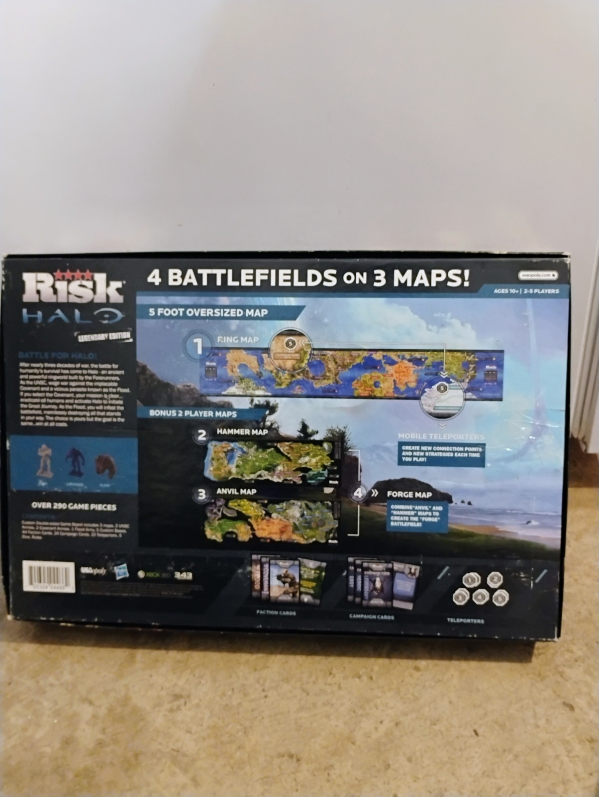 Risk Halo Legendary Edition Board Game 2012 USAopoly As-Is Completeness Unknown
