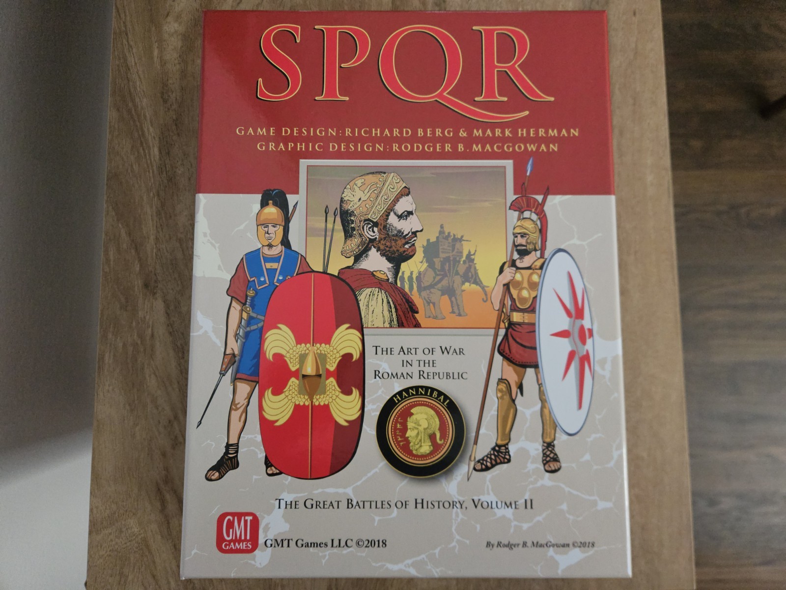 GMT SPQR: Deluxe Edition 2018, Punched, Unplayed, Complete, Excellent