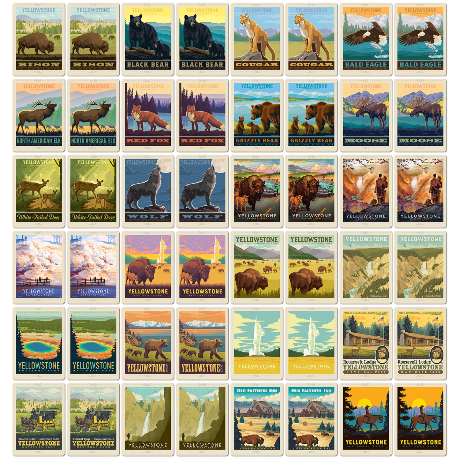 MasterPieces – Yellowstone National Park Officially Licensed Memory Game