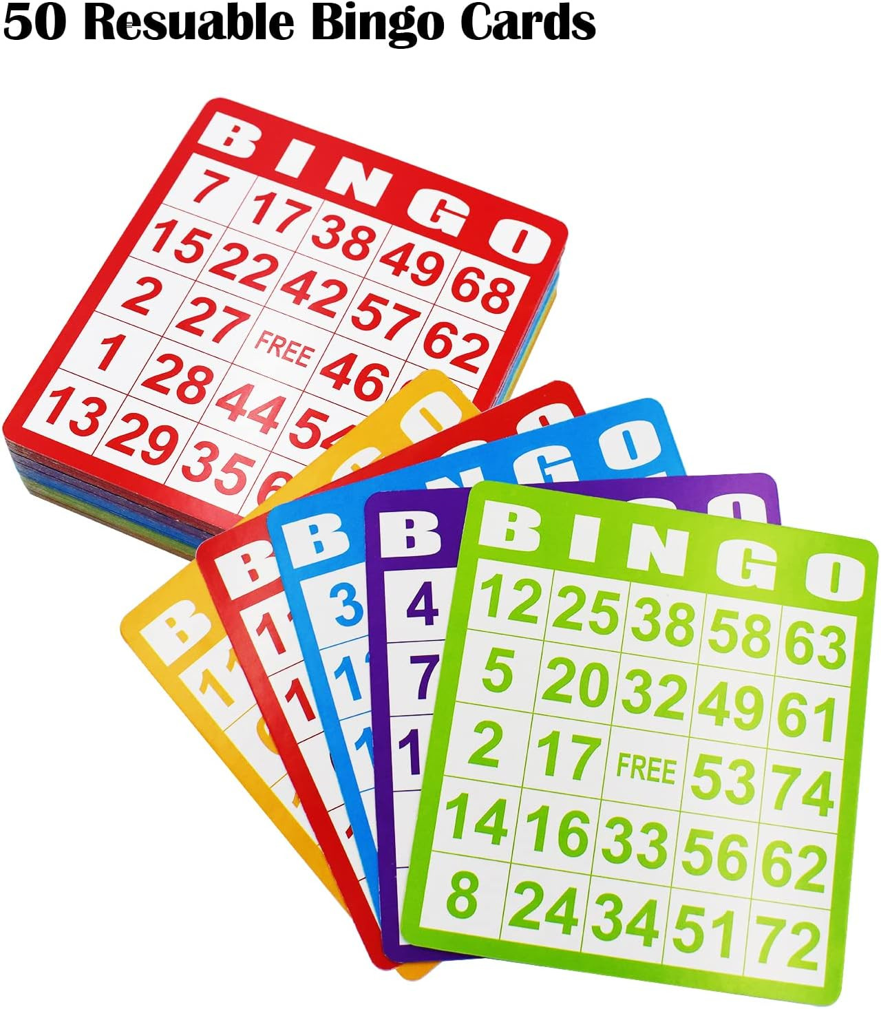 Deluxe Bingo Game Set – Metal Round Cage, 75 Colored Balls, 50 Bingo Cards, 300