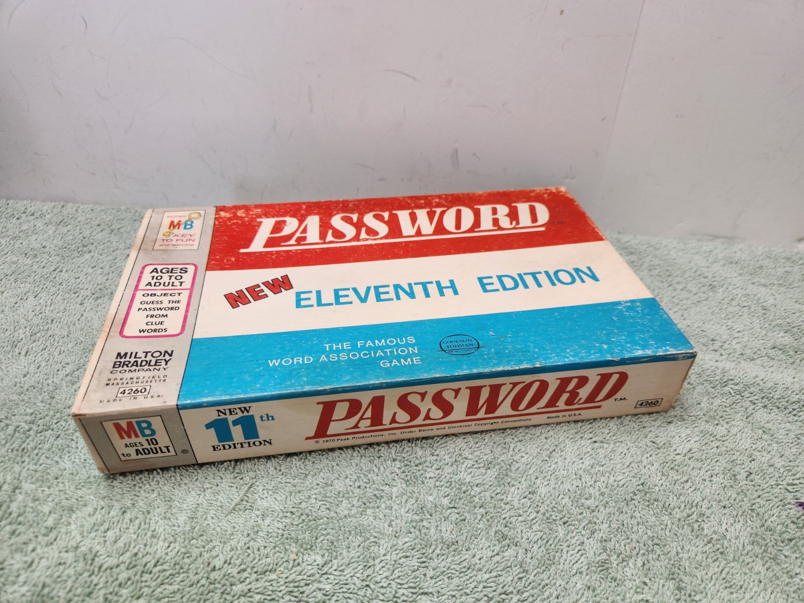 Vintage 1970 Password Game New 11th Edition Milton Bradley Complete #4260